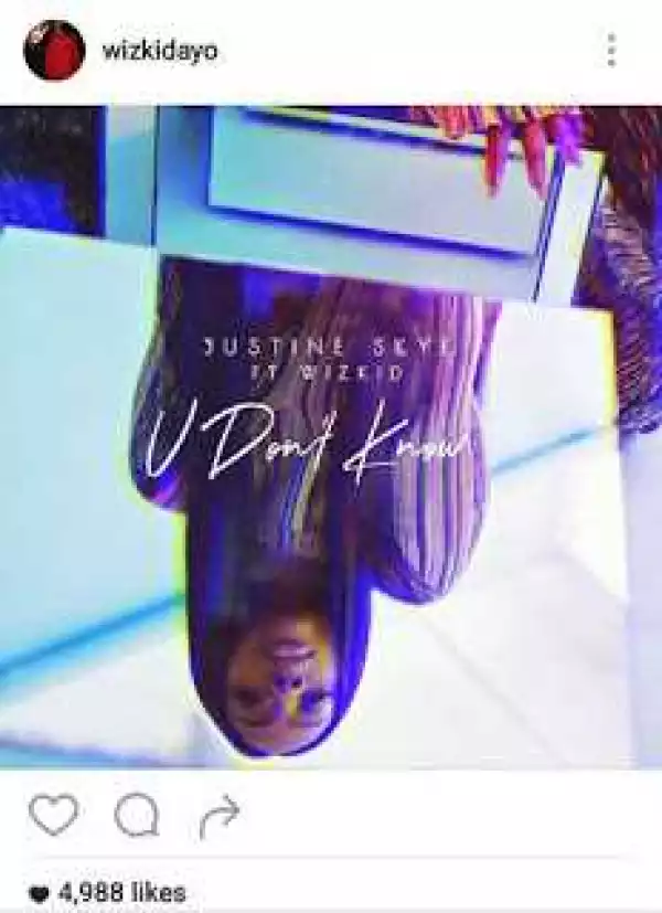 Photo: Wizkid Dropping New Single With Bae, Justine Skye 